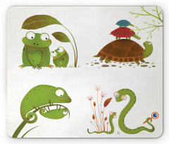 Snake Frog Ninja Reptile Mouse Pad