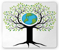 Green Friendly Earth Mouse Pad