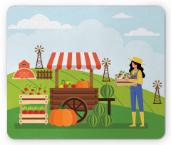 Farmer Selling Products Mouse Pad