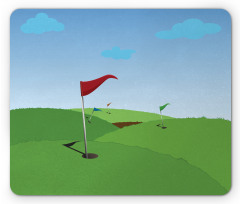 Grassy Hills Flag Mouse Pad