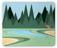 Sports Field Flag Mouse Pad