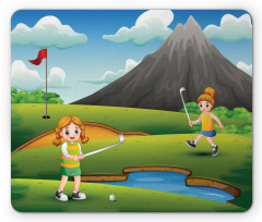 Golfer Children Mouse Pad