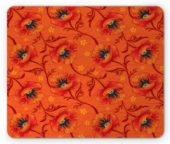 Poppy Flower Romance Mouse Pad