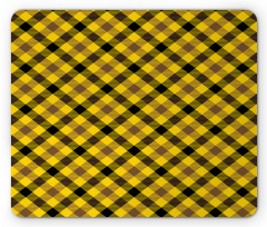 Striped Square Check Mouse Pad