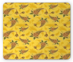 Folkloric Paisley Like Mouse Pad