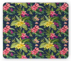 Floral Blooming Jungle Mouse Pad