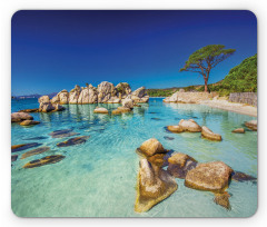 Beach and Clear Ocean Mouse Pad