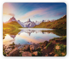 Tranquil Lake Sunrise Mouse Pad