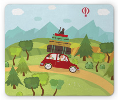 Road Tripping Family Mouse Pad