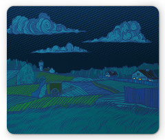 Night Countryside Art Mouse Pad