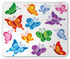 Colorful Ornate Wings Mouse Pad