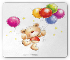 Teddy Bear with Baloon Mouse Pad
