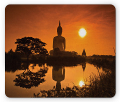 River Sunset Thai Culture Mouse Pad