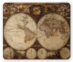 Historic Old Atlas Mouse Pad