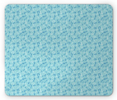 Vintage Doodle Swirls Mouse Pad