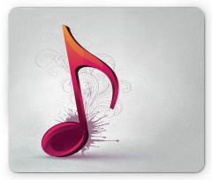 Single Note Flourishes Mouse Pad