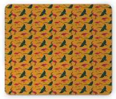 Folk Ornate Birds Mouse Pad