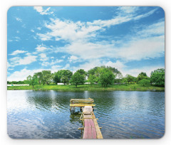 Wooden Dock over Lake Mouse Pad