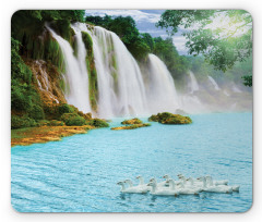 Lake and Swans Nature Mouse Pad