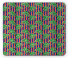 Chameleon with Palm Stripes Mouse Pad