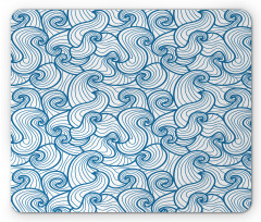 Swirling Oceanic Waves Mouse Pad