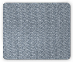 Mosaic Ocean Waves Mouse Pad