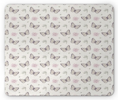 Butterflies and Blooms Mouse Pad