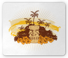 Retro Tropical Tiki Mouse Pad