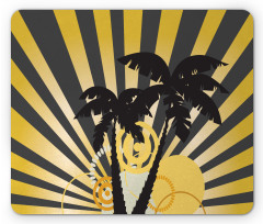 Contemporary Palm Trees Mouse Pad