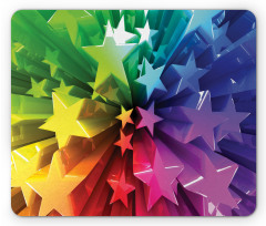 Cheerful Burst of Stars Mouse Pad