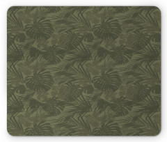 Monochrome  Leaves Mouse Pad