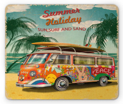 Summer Holiday Beach Mouse Pad