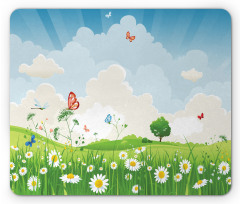 Spring Time Sunny Landscape Mouse Pad