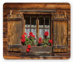 Wooden Hut with Window Mouse Pad