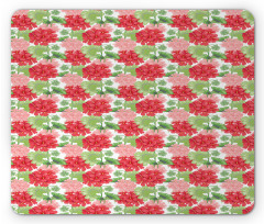 Flowers on Plain Back Mouse Pad