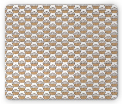 Whipped Cream Muffin Art Mouse Pad