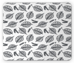 Birch Detail Sketch Foliage Mouse Pad