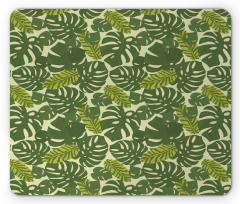 Exotic Forest Monstera Leaf Mouse Pad