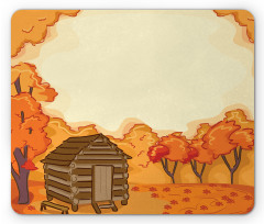 Lodge and Maple Trees Mouse Pad