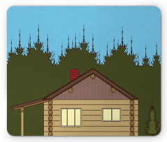 Rustic Cabin in Nature Mouse Pad