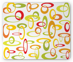 Citrus Tone Ovals Mouse Pad