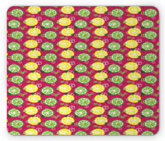 Sliced Citrus Lime Cubes Mouse Pad