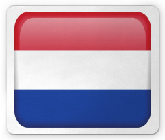 Holland Flag as Square Shape Mouse Pad