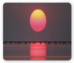 Simple Sunset Scenery Mouse Pad