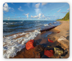 Beachy Summer Scenery Mouse Pad