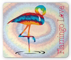 Rainbow Colored Birds Mouse Pad