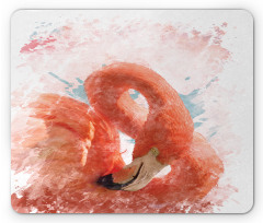 Exotic Bird Watercolor Mouse Pad