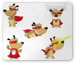 Superhero Puppy with Paw Mouse Pad