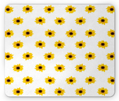 Sunflower Pattern Nature Mouse Pad