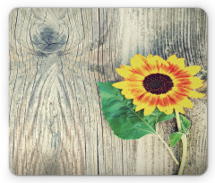 Wood Board Bouquet Mouse Pad